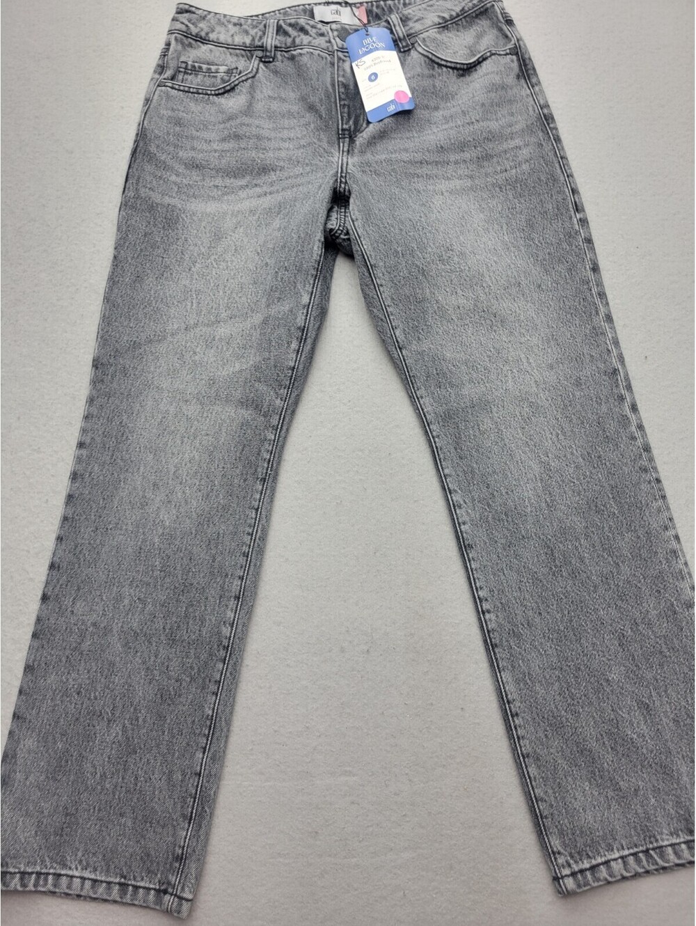 Cabi Women's Jeans Size 6 Black Boyfriend Medium Wash 100% Cotton Mid